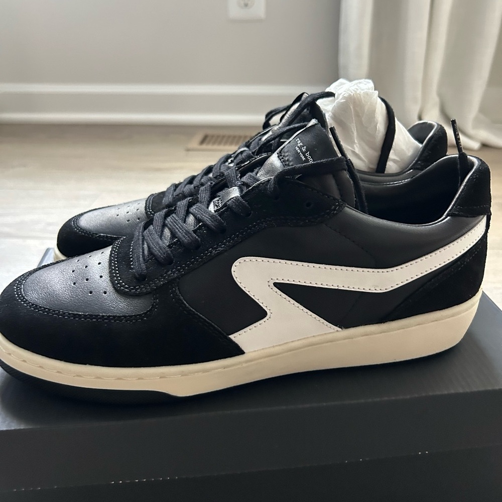 rag & bone Black and White Men's Sneakers